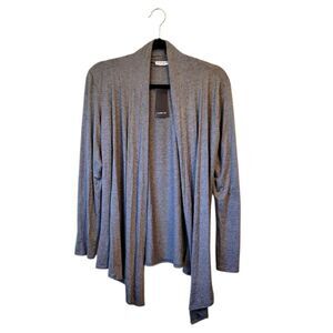 Free To Live Women's Charcoal Grey Lightweight Cardigan Size L NWT